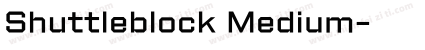 Shuttleblock Medium字体转换